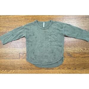 Rylee + Cru Pear Print Long Sleeve Shirt Size 2-3